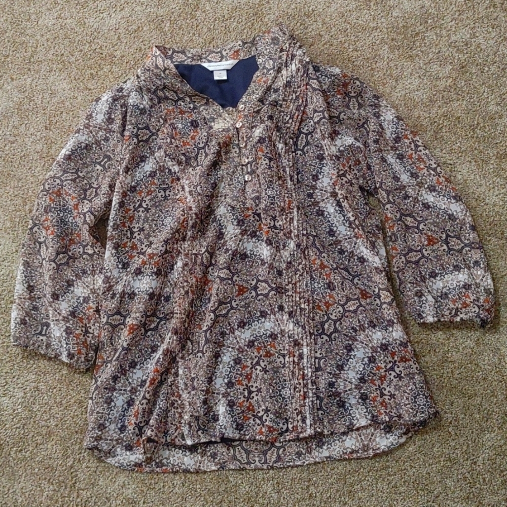 3/4 sleeve blouse